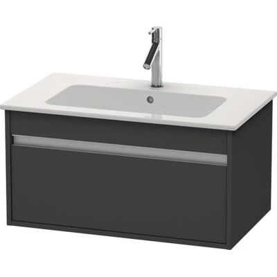 Duravit Ketho Wandhängender Waschtischunterschrank - Graphit Matt - 800mm - 1 Schublade Duravit Ketho Wandhängender Waschtischunterschrank - Graphit Matt - 800mm - 1 Schublade