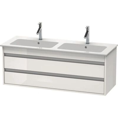 Mueble de lavabo empotrado Duravit Ketho - 2 cajones, 1270mm, Blanco Brillante Mueble de lavabo empotrado Duravit Ketho - 2 cajones, 1270mm, Blanco Brillante