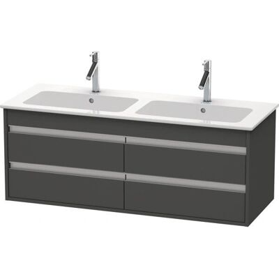 Duravit Ketho Badezimmer-Wandunterschrank - 4 Schubladen, Graphit Matt Duravit Ketho Badezimmer-Wandunterschrank - 4 Schubladen, Graphit Matt