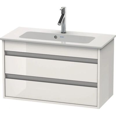 Duravit Ketho Wandhängender Waschtischunterschrank - 2 Schubkästen, Weiß Hochglanz, 800mm Duravit Ketho Wandhängender Waschtischunterschrank - 2 Schubkästen, Weiß Hochglanz, 800mm