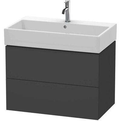 Duravit L-Cube Wandhängender Waschtisch-Unterschrank - Graphit Matt Duravit L-Cube Wandhängender Waschtisch-Unterschrank - Graphit Matt