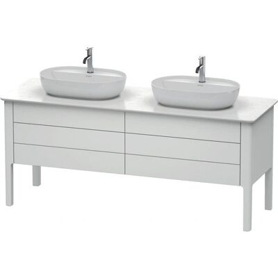 Duravit Luv Bodenstehender Waschtischunterbau - 2 Schubladen, Weiß Seidenmatt Duravit Luv Bodenstehender Waschtischunterbau - 2 Schubladen, Weiß Seidenmatt