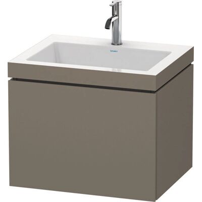 Conjunto de lavabo suspendido Duravit L-Cube - Gris Flannel - LC6916O9090 Conjunto de lavabo suspendido Duravit L-Cube - Gris Flannel - LC6916O9090