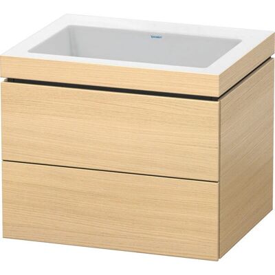 Duravit L-Cube Wandhängendes Waschbecken - Mediterrane Eiche Duravit L-Cube Wandhängendes Waschbecken - Mediterrane Eiche