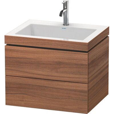 Mueble lavabo suspendido Duravit L-Cube - Nogal Mueble lavabo suspendido Duravit L-Cube - Nogal