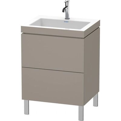 Set lavabo e mobile Duravit L-Cube - Basalt Matt - 60x48 cm Set lavabo e mobile Duravit L-Cube - Basalt Matt - 60x48 cm