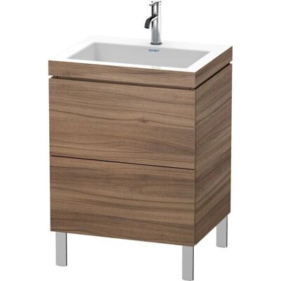 Duravit L-Cube Möbelwaschtisch Set - Nussbaum Natur - 600x48 cm Duravit L-Cube Möbelwaschtisch Set - Nussbaum Natur - 600x48 cm
