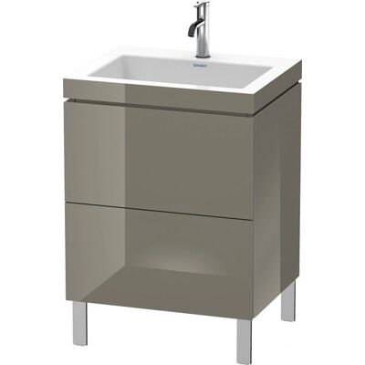Duravit L-Cube Möbelwaschtisch Flannel Grey Hochglanz - Badmöbelset Duravit L-Cube Möbelwaschtisch Flannel Grey Hochglanz - Badmöbelset