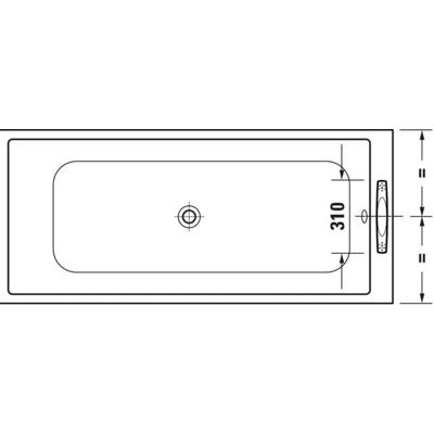 Duravit Modell 792804000001000 Badewannen Griff - Chrom - 31.1cm Duravit Modell 792804000001000 Badewannen Griff - Chrom - 31.1cm