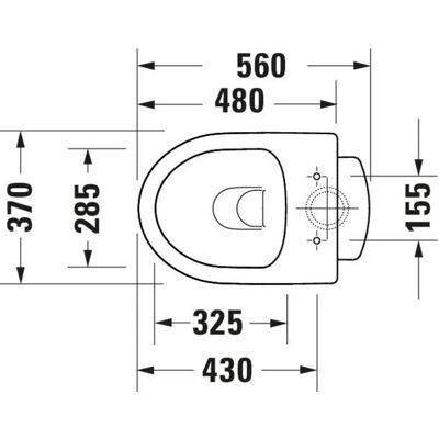 Duravit DuraStyle Basic WC - Rimless, Vertikaler Abgang Duravit DuraStyle Basic WC - Rimless, Vertikaler Abgang