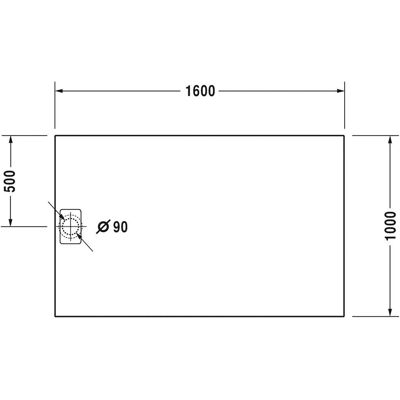 Duravit Stonetto Rechteckduschwanne - Mineralguss - 1600x1000mm Duravit Stonetto Rechteckduschwanne - Mineralguss - 1600x1000mm