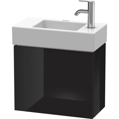 Duravit L-Cube Wandhängender Waschtischunterbau - 1 Tür, Schwarz Hochglanz Duravit L-Cube Wandhängender Waschtischunterbau - 1 Tür, Schwarz Hochglanz
