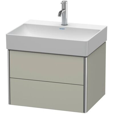 Duravit XSquare Wandhängender Waschtischunterbau - Taupe Seidenmatt Duravit XSquare Wandhängender Waschtischunterbau - Taupe Seidenmatt