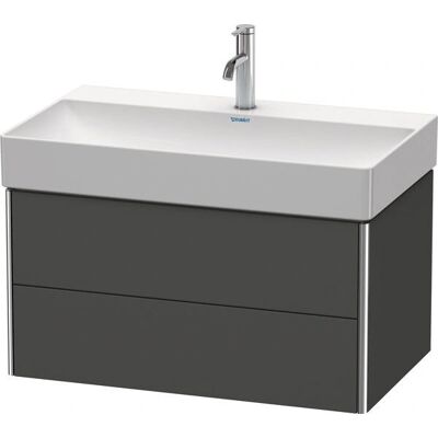 Duravit Wandhängender Waschtischunterbau - Graphit Matt - 2 Schubladen Duravit Wandhängender Waschtischunterbau - Graphit Matt - 2 Schubladen