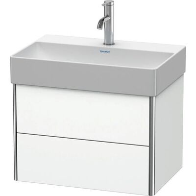 Duravit XSquare Wandhängender Waschtischunterbau - 2 Schubkästen, Weiß Matt Duravit XSquare Wandhängender Waschtischunterbau - 2 Schubkästen, Weiß Matt