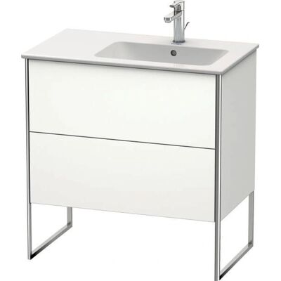 Duravit XSquare Waschtisch - Aubergine - Vertikal, 2 Schubladen, Becken rechts Duravit XSquare Waschtisch - Aubergine - Vertikal, 2 Schubladen, Becken rechts