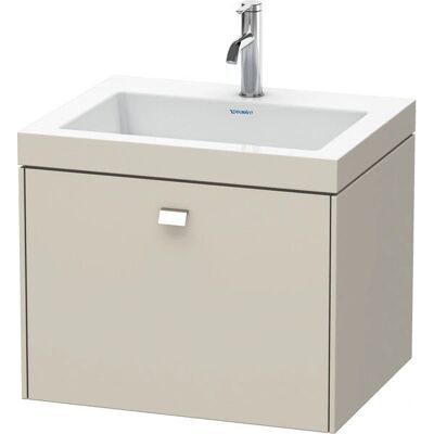Duravit Brioso c-bonded Waschbeckenset - Taupe Seidenmatt Duravit Brioso c-bonded Waschbeckenset - Taupe Seidenmatt
