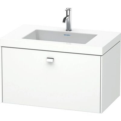 Duravit Wand-Waschtisch mit c-bonded Technologie - Weiß Matt - 80x48cm Duravit Wand-Waschtisch mit c-bonded Technologie - Weiß Matt - 80x48cm