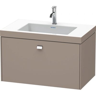 Duravit Basalt Matt Wandhängendes Waschbecken-Set - Rechteckig, 1 Schublade, 80x48cm Duravit Basalt Matt Wandhängendes Waschbecken-Set - Rechteckig, 1 Schublade, 80x48cm