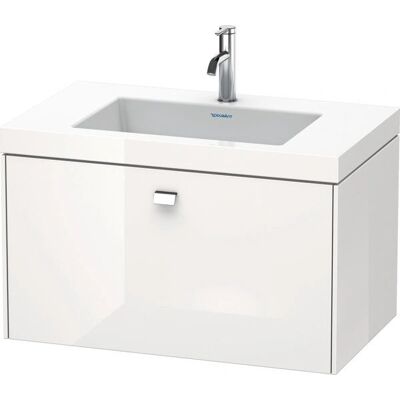 Duravit Brioso Wandhängendes Waschbecken-Set - Weiß Hochglanz Duravit Brioso Wandhängendes Waschbecken-Set - Weiß Hochglanz