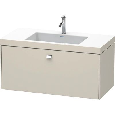 Duravit Taupe Matt Wandwaschbeckenset - Nahtlose c-bonded-Technologie Duravit Taupe Matt Wandwaschbeckenset - Nahtlose c-bonded-Technologie