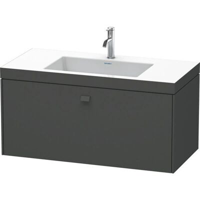 Duravit Brioso Wandhängendes Waschbecken-Set - Graphit Matt, 100x48 cm Duravit Brioso Wandhängendes Waschbecken-Set - Graphit Matt, 100x48 cm