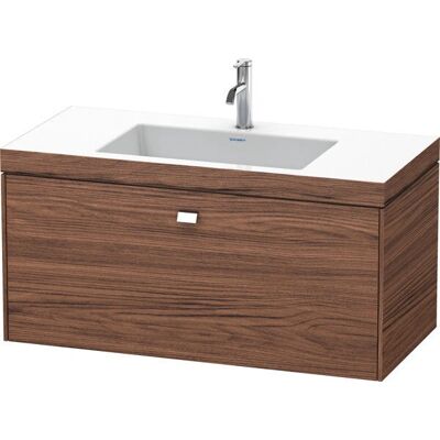 Duravit Brioso C-Bonded Set Waschbecken - Nussbaum dunkel - Rechteckig Duravit Brioso C-Bonded Set Waschbecken - Nussbaum dunkel - Rechteckig