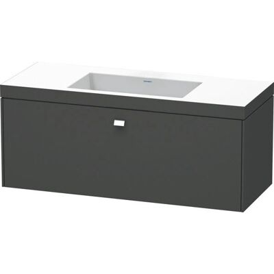 Duravit Brioso Wand-Waschtisch-Set - Rechteckig, 1 Schublade, Graphit Duravit Brioso Wand-Waschtisch-Set - Rechteckig, 1 Schublade, Graphit