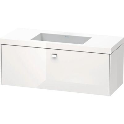 Duravit Brioso Wand-Waschtisch-Set - Hochglanz Weiß, 1 Schublade Duravit Brioso Wand-Waschtisch-Set - Hochglanz Weiß, 1 Schublade