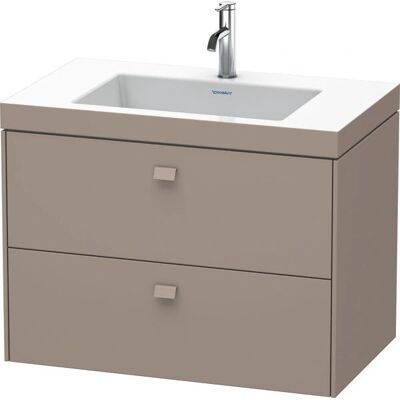 Duravit Brioso C-Bonded Wandhäng Waschbecken-Set - Basalt Matt Duravit Brioso C-Bonded Wandhäng Waschbecken-Set - Basalt Matt
