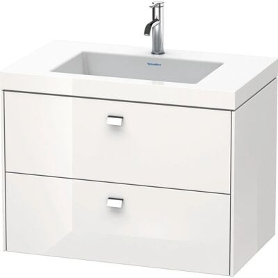 Duravit Brioso Möbelwaschtisch c-bonded - Weiß Hochglanz Duravit Brioso Möbelwaschtisch c-bonded - Weiß Hochglanz