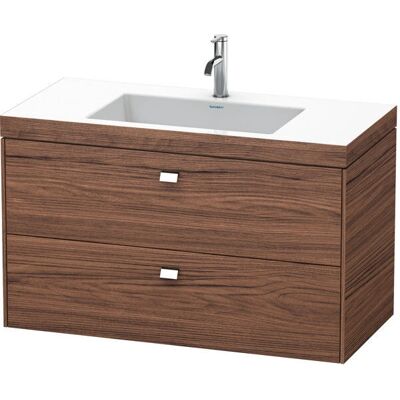 Duravit Nussbaum Dunkel Wandhängendes Badmöbel-Set - 1000x480x613mm Duravit Nussbaum Dunkel Wandhängendes Badmöbel-Set - 1000x480x613mm