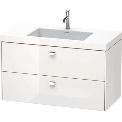 Duravit Brioso Wandhängendes Badmöbel-Set - Weiß Hochglanz Duravit Brioso Wandhängendes Badmöbel-Set - Weiß Hochglanz