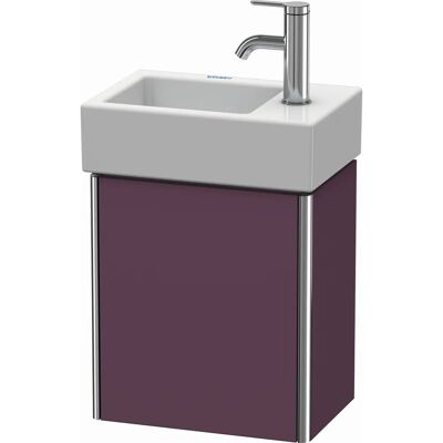 Duravit XSquare Wandhängendes Waschbecken - Aubergine, 36,4x24cm, Rechtsanschlag Duravit XSquare Wandhängendes Waschbecken - Aubergine, 36,4x24cm, Rechtsanschlag