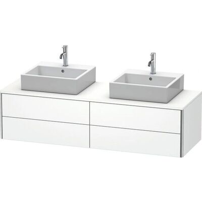 Duravit XSquare Wandhängender Waschtischunterbau - 4 Schubladen, Weiß Matt Duravit XSquare Wandhängender Waschtischunterbau - 4 Schubladen, Weiß Matt