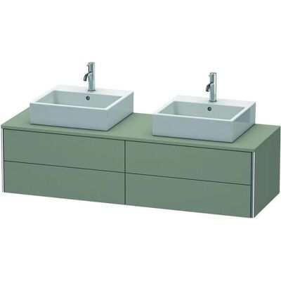 Duravit XSquare Wandhängender Waschtischunterbau - 4 Schubladen - Steingrau - Badmöbel Duravit XSquare Wandhängender Waschtischunterbau - 4 Schubladen - Steingrau - Badmöbel