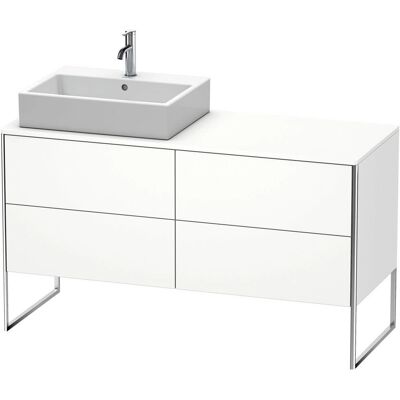 Duravit XSquare Wandhängender Waschtischunterbau - Graphit Matt - 4 Schubladen Duravit XSquare Wandhängender Waschtischunterbau - Graphit Matt - 4 Schubladen