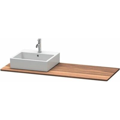 Duravit Xsquare Konsole - Rechteckig, Nussbaum, Rechtsausschnitt - Badmöbel Duravit Xsquare Konsole - Rechteckig, Nussbaum, Rechtsausschnitt - Badmöbel