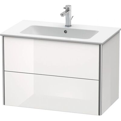 Duravit XSquare Wandhängender Waschtisch - Graphit Matt - 2 Schubladen Duravit XSquare Wandhängender Waschtisch - Graphit Matt - 2 Schubladen