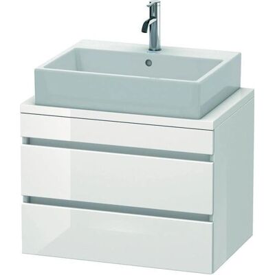 Duravit DuraStyle Armario Bajo de Baño Empotrado - 2 Cajones, Gris Hormigón y Blanco Duravit DuraStyle Armario Bajo de Baño Empotrado - 2 Cajones, Gris Hormigón y Blanco
