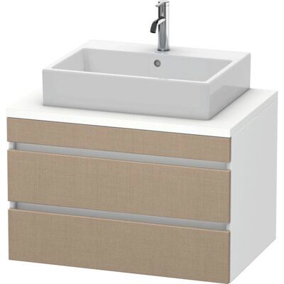 Duravit DuraStyle Gabinete de lavabo empotrado en la pared - Leinen & Blanco Mate - 80x54,8 cm Duravit DuraStyle Gabinete de lavabo empotrado en la pared - Leinen & Blanco Mate - 80x54,8 cm