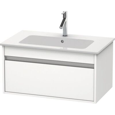 Duravit Ketho Wandwaschtischunterschrank - 800mm - Betongrau Matt - Wandhängend Duravit Ketho Wandwaschtischunterschrank - 800mm - Betongrau Matt - Wandhängend