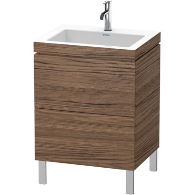 Duravit L-Cube Nussbaum dunkel Unterschrank - Waschtisch, 2 Auszüge, bodenstehend Duravit L-Cube Nussbaum dunkel Unterschrank - Waschtisch, 2 Auszüge, bodenstehend
