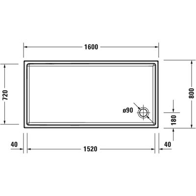 Duravit Piatto Rechteckige Duschwanne - Duschwanne Duravit Piatto Rechteckige Duschwanne - Duschwanne