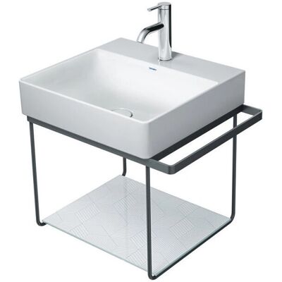 Duravit DuraSquare Metallkonsole Schwarz Matt - Wandhängende Konsole Duravit DuraSquare Metallkonsole Schwarz Matt - Wandhängende Konsole