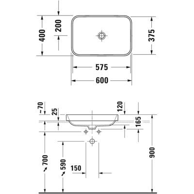 Lavoar Rectangular Compact Duravit Lavoar Rectangular Compact Duravit