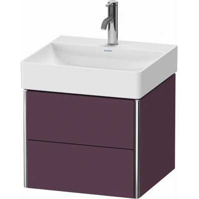 Duravit XS416009494 Wandhängender Waschtisch - Aubergine, Zwei Schubladen, Für DuraSquare Duravit XS416009494 Wandhängender Waschtisch - Aubergine, Zwei Schubladen, Für DuraSquare