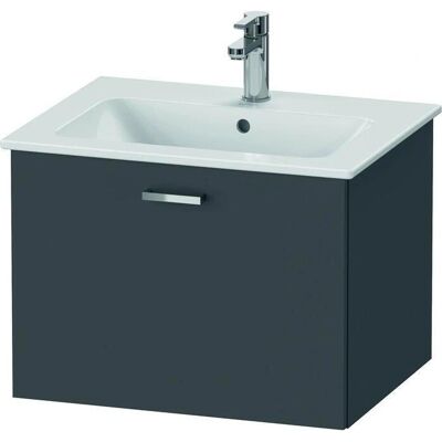 Duravit XBase Wandhängende Waschtisch-Unterbau - 60x44x47,5cm, Graphit Matt, 1 Schublade Duravit XBase Wandhängende Waschtisch-Unterbau - 60x44x47,5cm, Graphit Matt, 1 Schublade