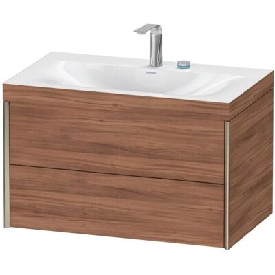 Duravit Nussbaum Wandmontiertes Badezimmer-Set - Rechteckig, Nahtlos, Tip-on Technik Duravit Nussbaum Wandmontiertes Badezimmer-Set - Rechteckig, Nahtlos, Tip-on Technik