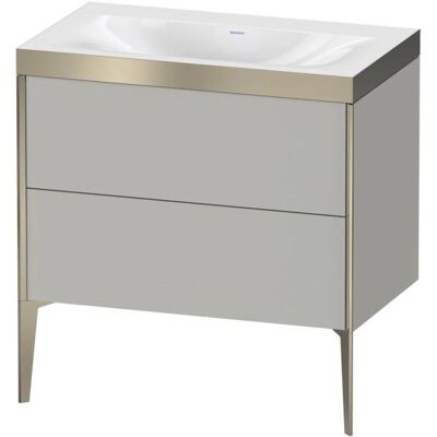 Duravit Xviu C-Bonded Set - Modernes rechteckiges Waschbecken, 2 Schubladen, Betonggrau Matt Duravit Xviu C-Bonded Set - Modernes rechteckiges Waschbecken, 2 Schubladen, Betonggrau Matt